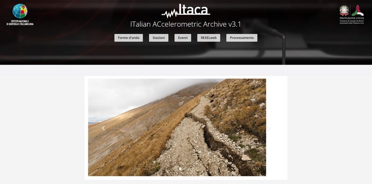 ITACA (ITalian ACcelerometric Archive), online la versione 3.1