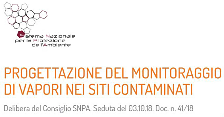 Pubblicate le Linee Guida sul monitoraggio di vapori nei siti contaminati