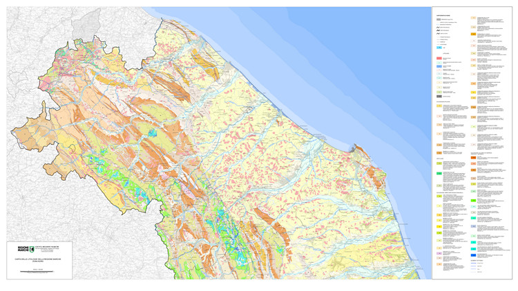 Regione Marche, cartografia geologica regionale