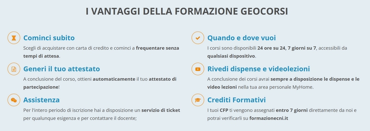 I vantaggi della formazione Geocorsi