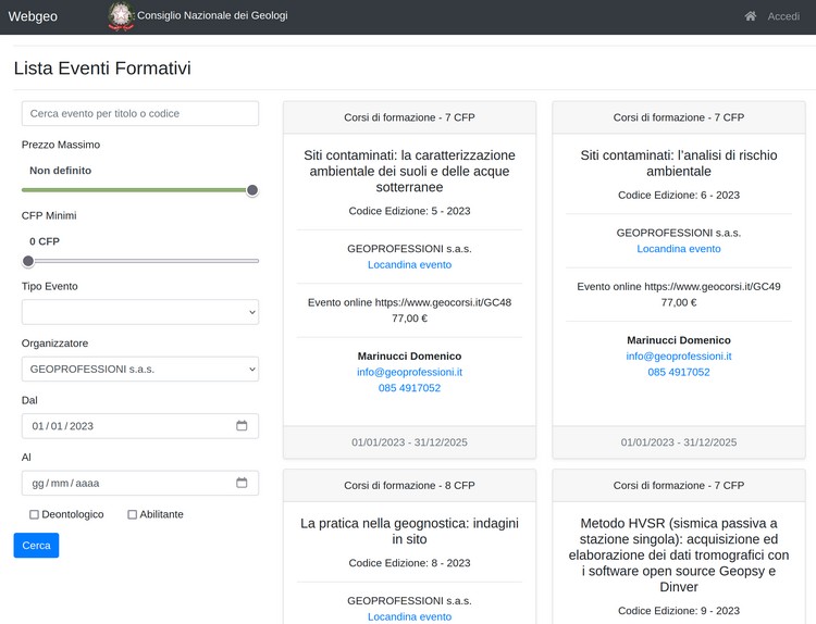 webgeo eventi formativi 2023-2025