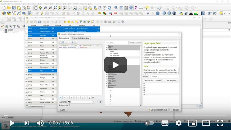 QGIS: produzione e gestione dei geodati (Lez.1)